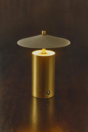 Настольная лампа с бумажным абажуром на светодиодах- Заказать в России