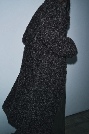 Длинное пальто из искусственной овчины — ZW COLLECTION- Заказать в России