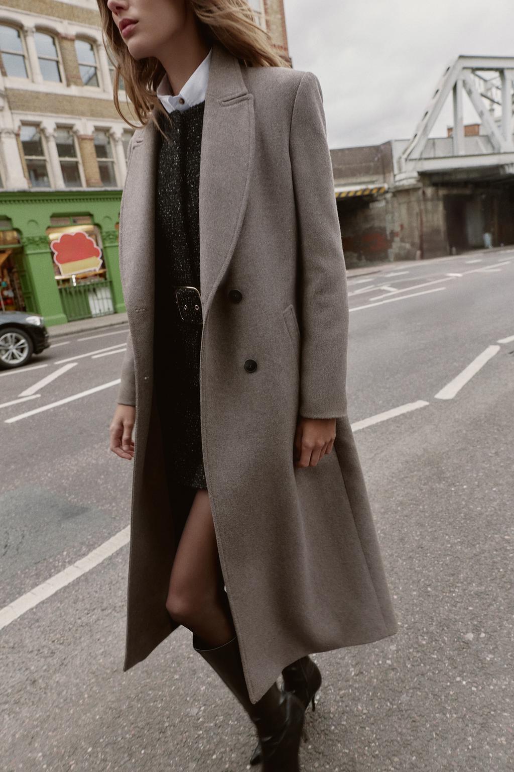ДЛИННОЕ ДВУБОРТНОЕ ПАЛЬТО