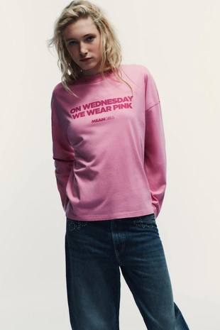 Футболка MEANGIRLS™ с длинными рукавами- Заказать в России