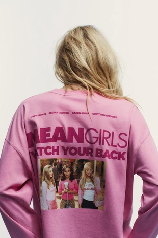 Футболка MEANGIRLS™ с длинными рукавами- Заказать в России