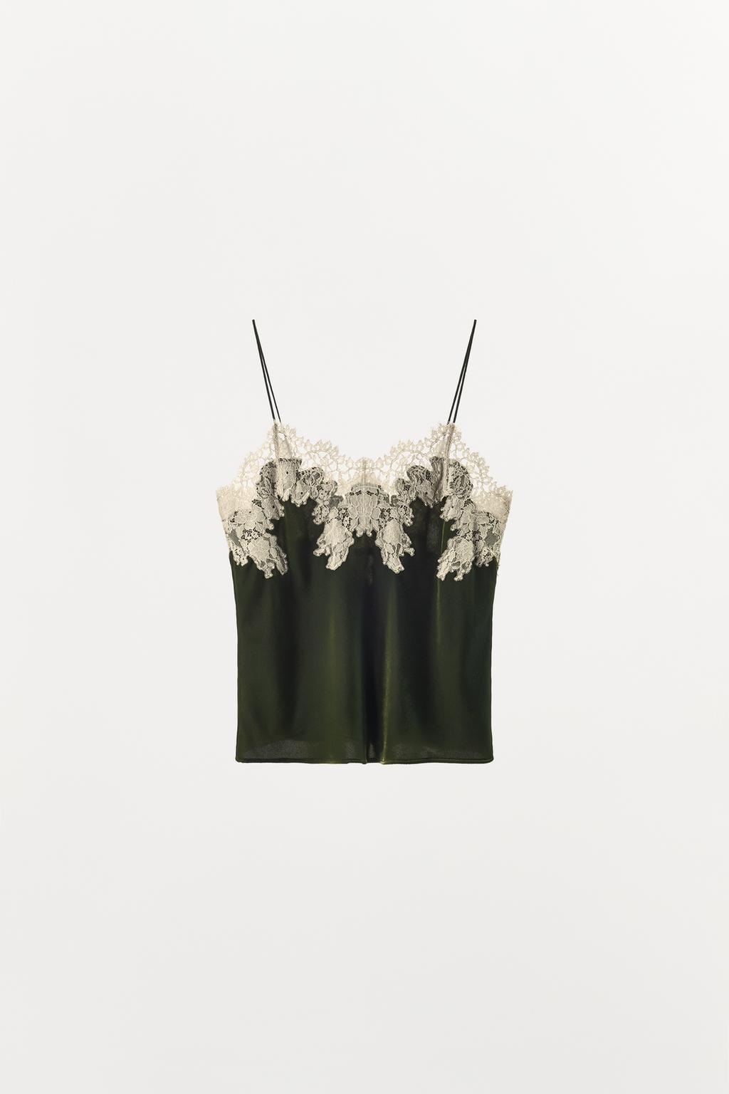 БАРХАТНЫЙ ТОП С КРУЖЕВОМ