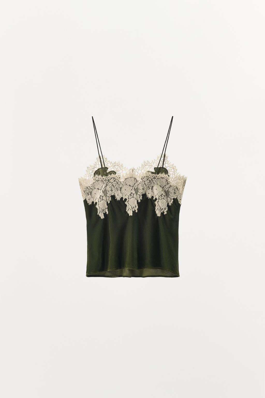 БАРХАТНЫЙ ТОП С КРУЖЕВОМ