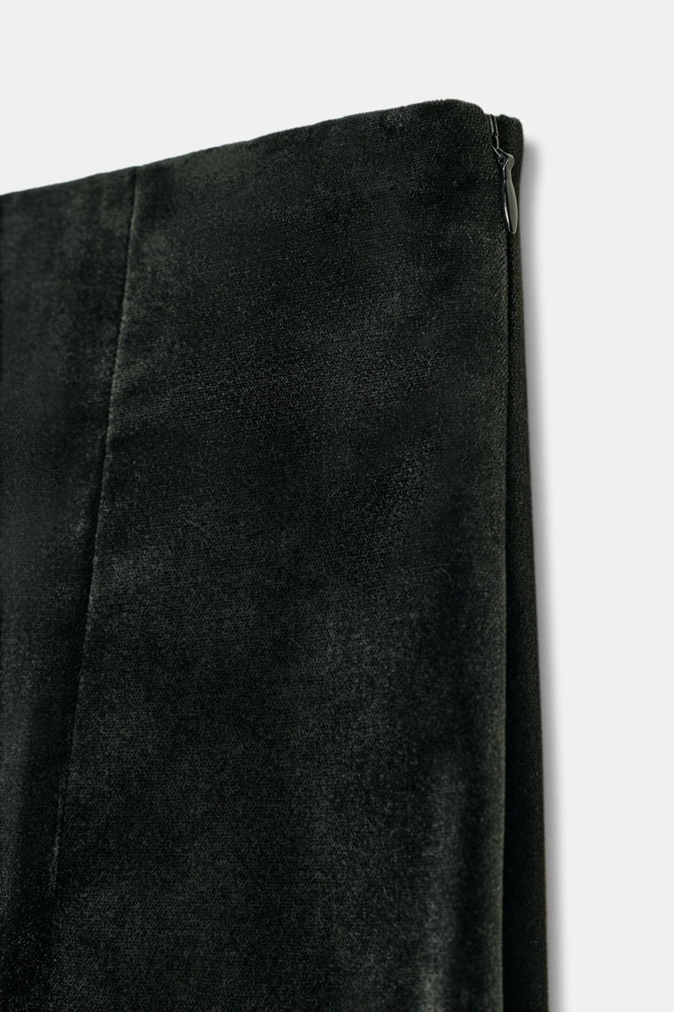 Бархатные штаны с разношерстными брюками zw коллекции