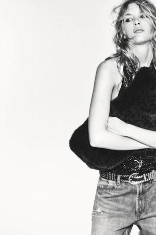 Сумка-шопер из искусственного меха- Заказать в России