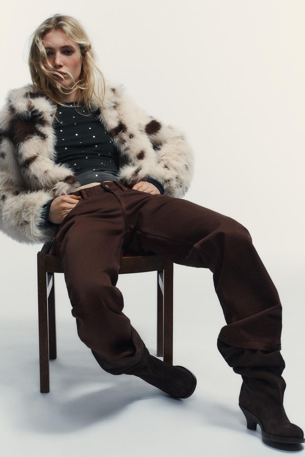 ДЖИНСЫ TRF WIDE-LEG С НИЗКОЙ ПОСАДКОЙ