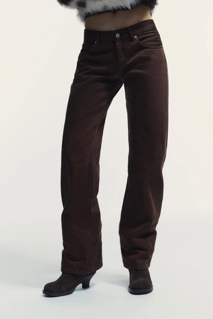 Джинсы TRF WIDE-LEG с низкой посадкой- Заказать в России