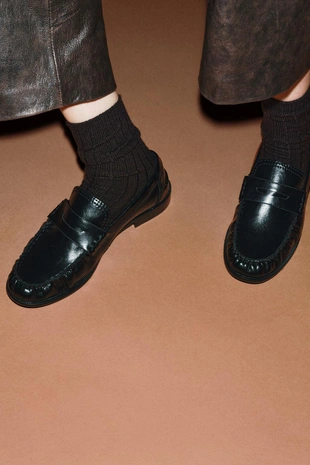 Лоферы со сборками- Заказать в России