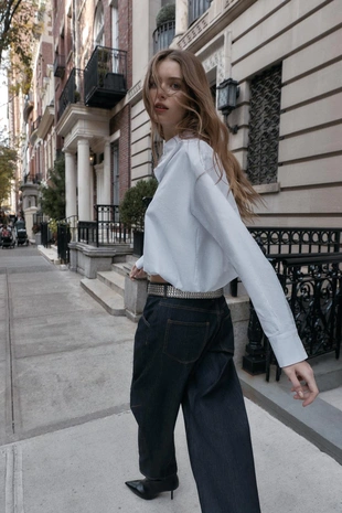 Рубашка-шар из поплина- Заказать в России