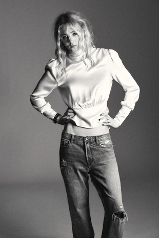 Атласная рубашка с завязками на спине- Заказать в России