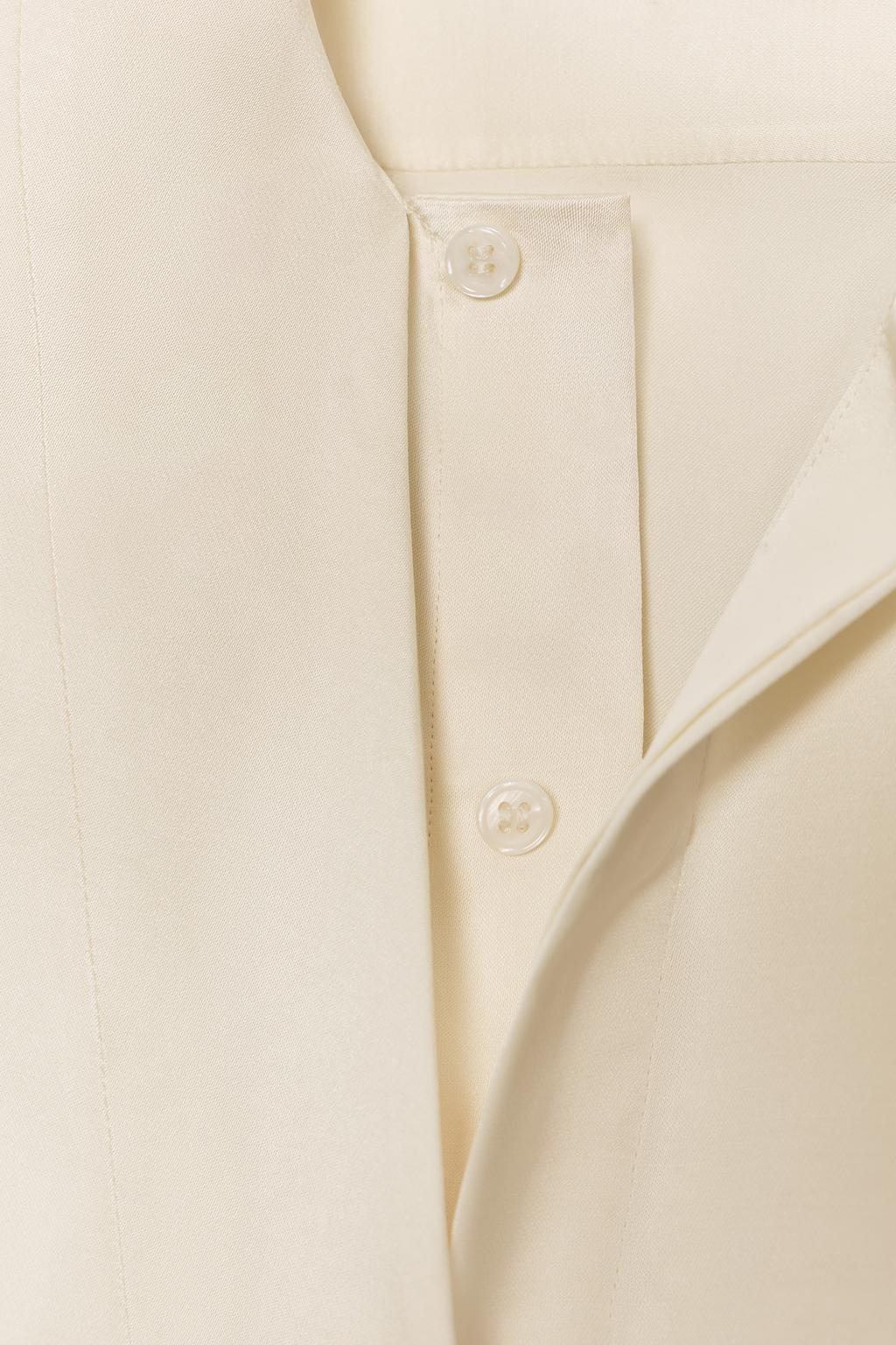 КОМБИНИРОВАННАЯ АТЛАСНАЯ БЛУЗА ZW COLLECTION