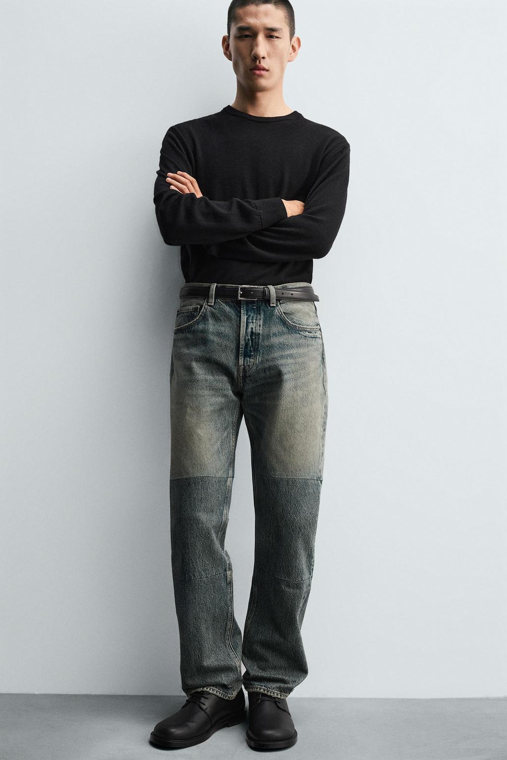 ДЖИНСЫ STRAIGHT FIT СО ШВАМИ