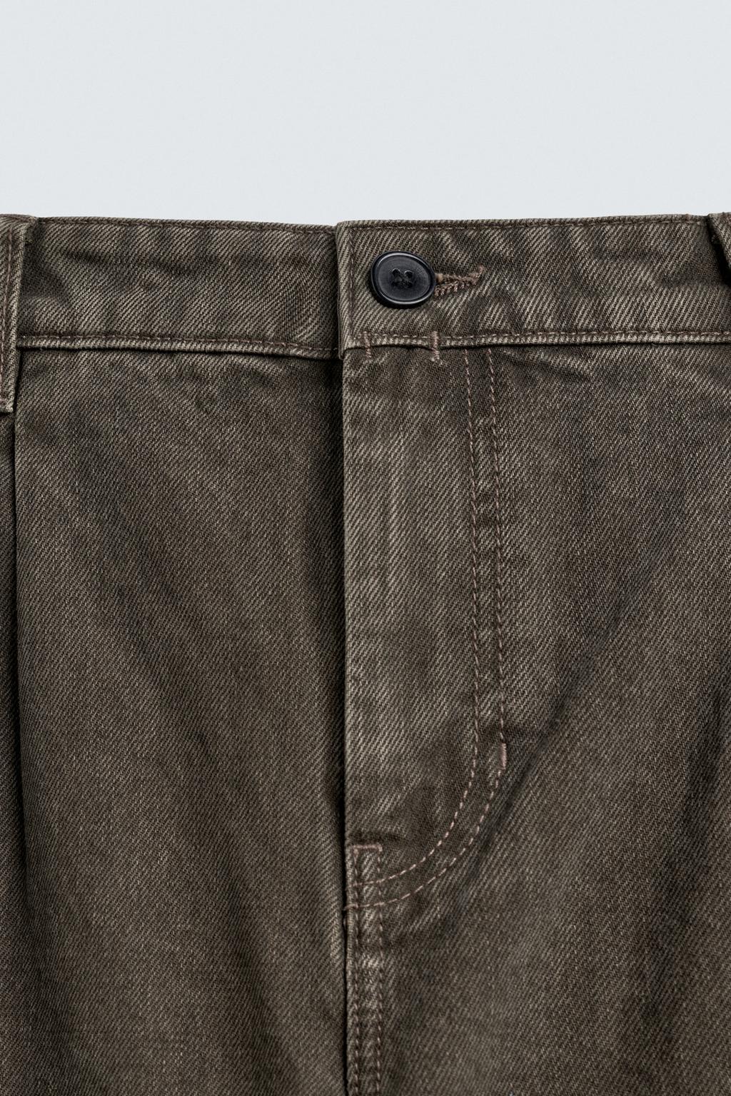 ДЖИНСЫ STRAIGHT FIT СО СКЛАДКАМИ