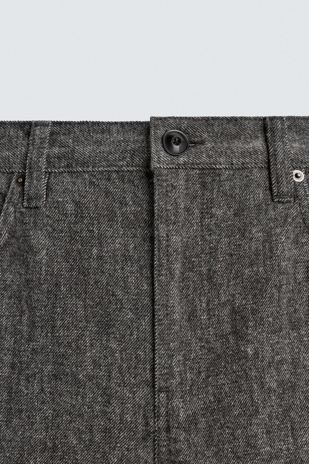 ДЖИНСЫ ПРЯМОГО КРОЯ ИЗ МЯГКОЙ ТКАНИ