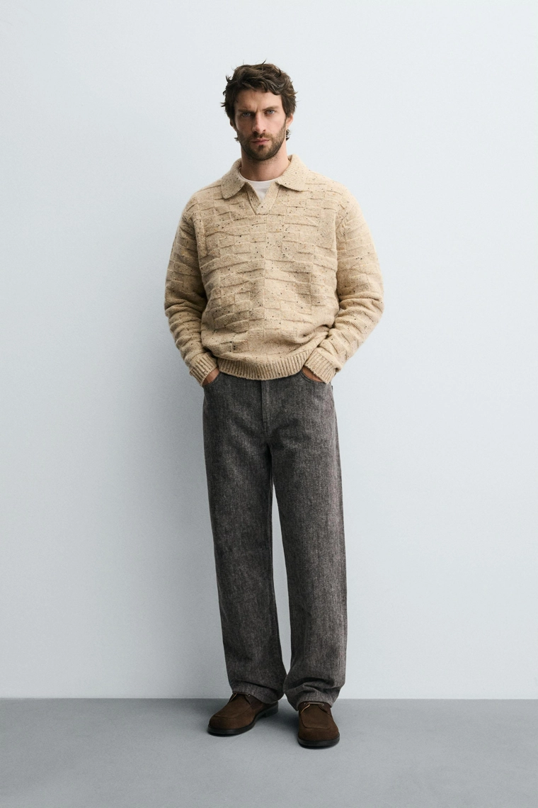 Джинсы прямого кроя с мягким эффектом