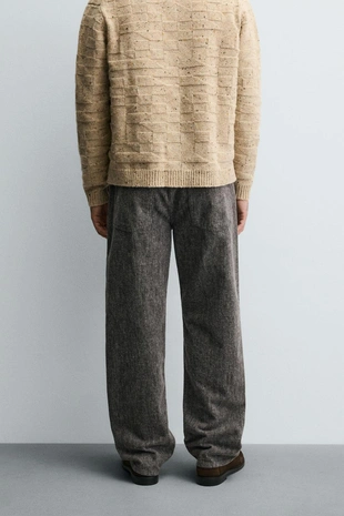 Джинсы прямого кроя из мягкой ткани- Заказать в России