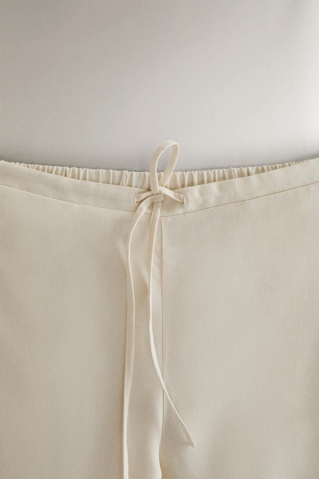 Брюки из шерстяной ткани