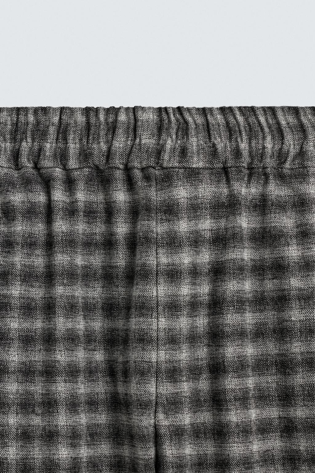 БРЮКИ RELAXED FIT ИЗ РЕЛЬЕФНОЙ ТКАНИ