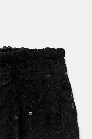 Широкие брюки с пайетками- Заказать в России