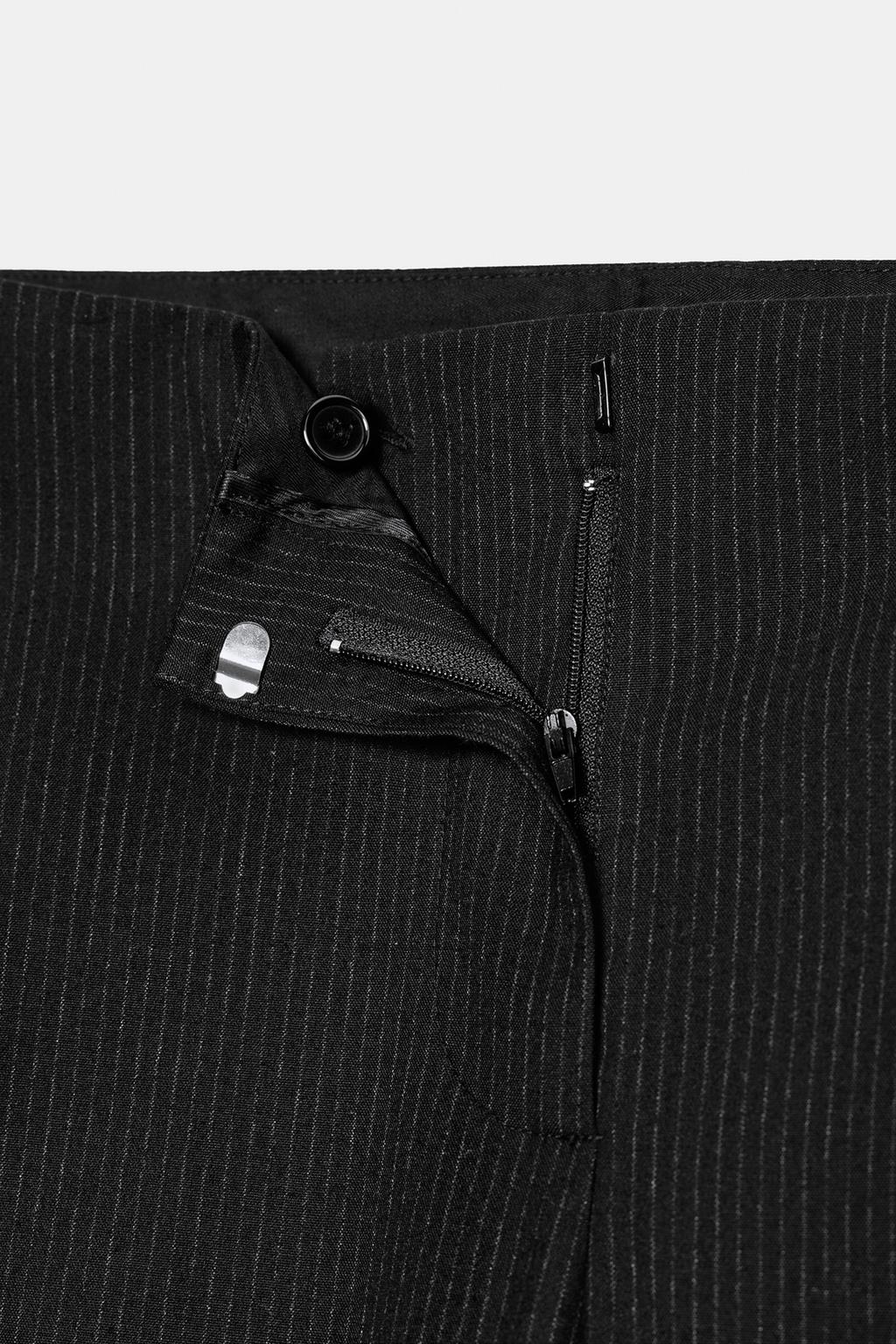 БРЮКИ В ПОЛОСКУ С ЗАЩИПАМИ — ZW COLLECTION