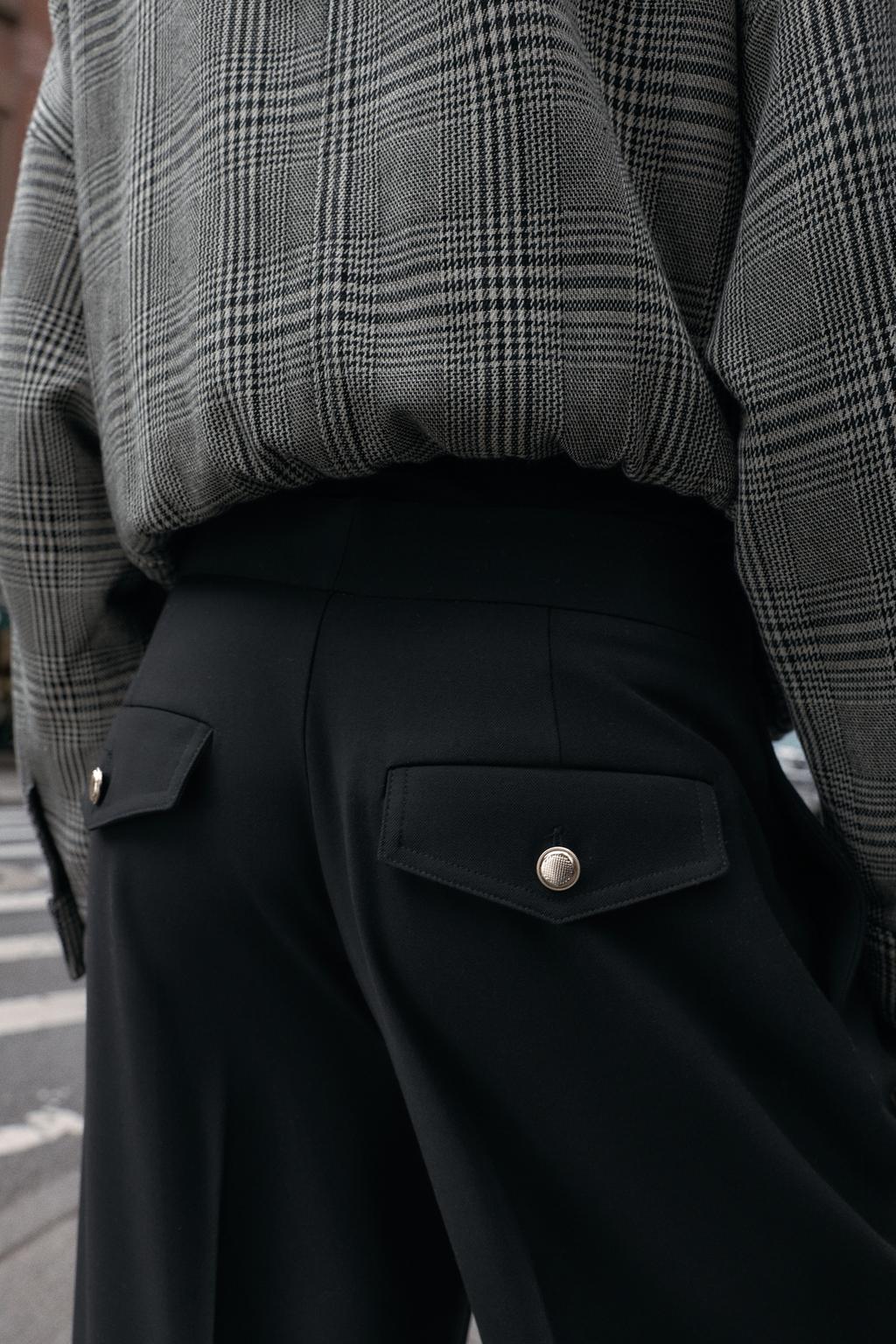 ШИРОКИЕ БРЮКИ С ВЫСОКОЙ ПОСАДКОЙ