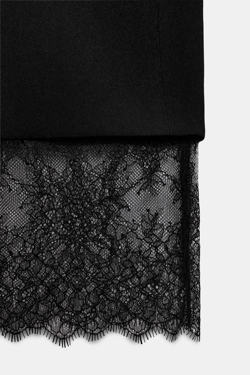 ПЛАТЬЕ-БЛЕЙЗЕР С КРУЖЕВОМ — ZW COLLECTION LIMITED EDITION