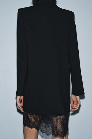 Платье-блейзер с кружевом — ZW COLLECTION LIMITED EDITION- Заказать в России