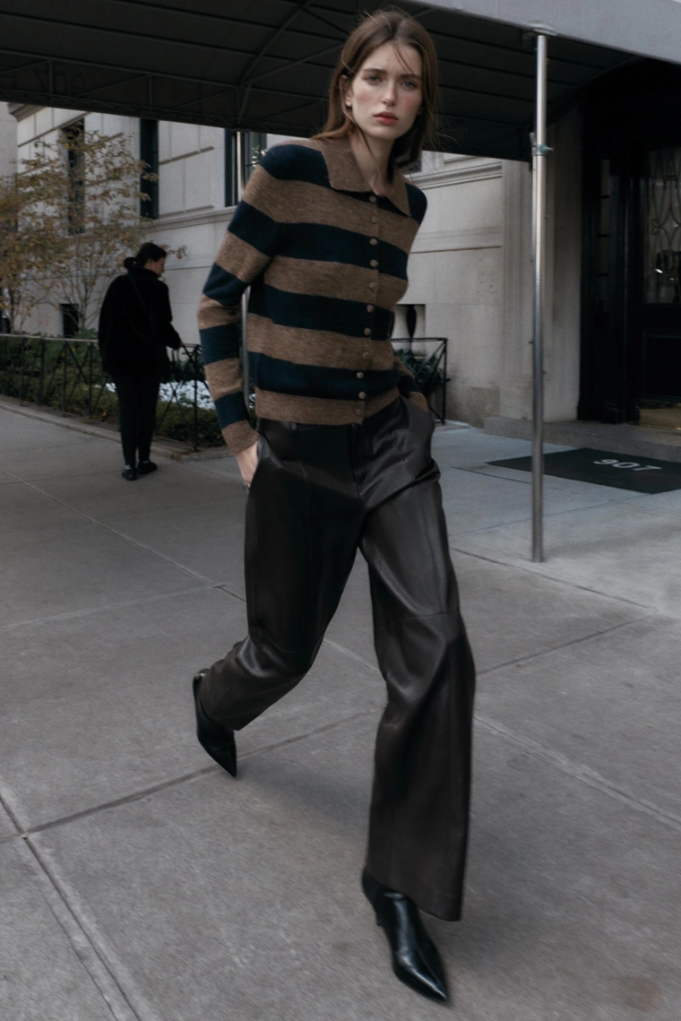 Кардиган в полоску