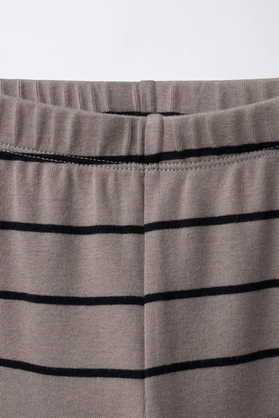 Beige | 5048/906/183 - Zara Легинсы в полоску