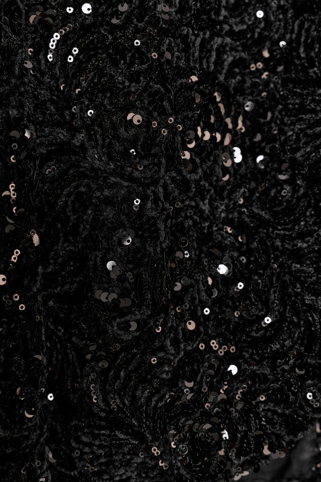 КУРТКА С ОБЪЕМНЫМИ РУКАВАМИ И ПАЙЕТКАМИ