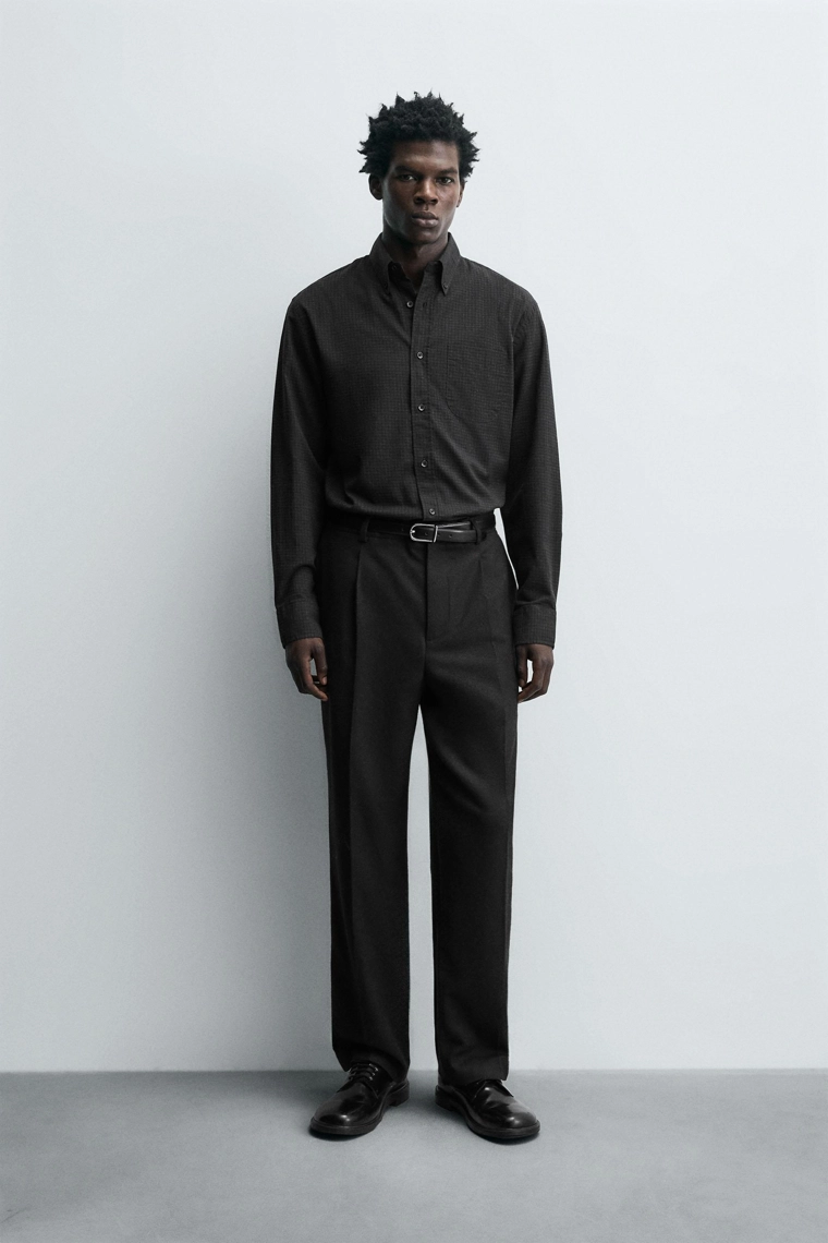 Рубашка свободного кроя в клетку (limited edition)