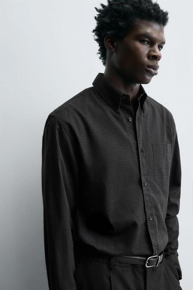 Рубашка свободного кроя в клетку (limited edition)