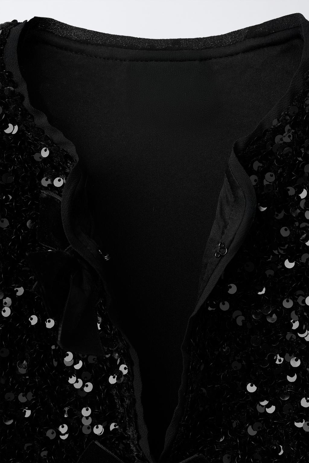 БОЛЕРО С ПАЙЕТКАМИ И БАНТОМ