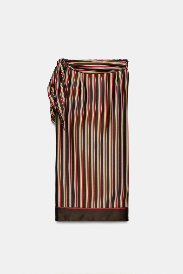 Юбка-сарафан в полоску из коллекции zara woman