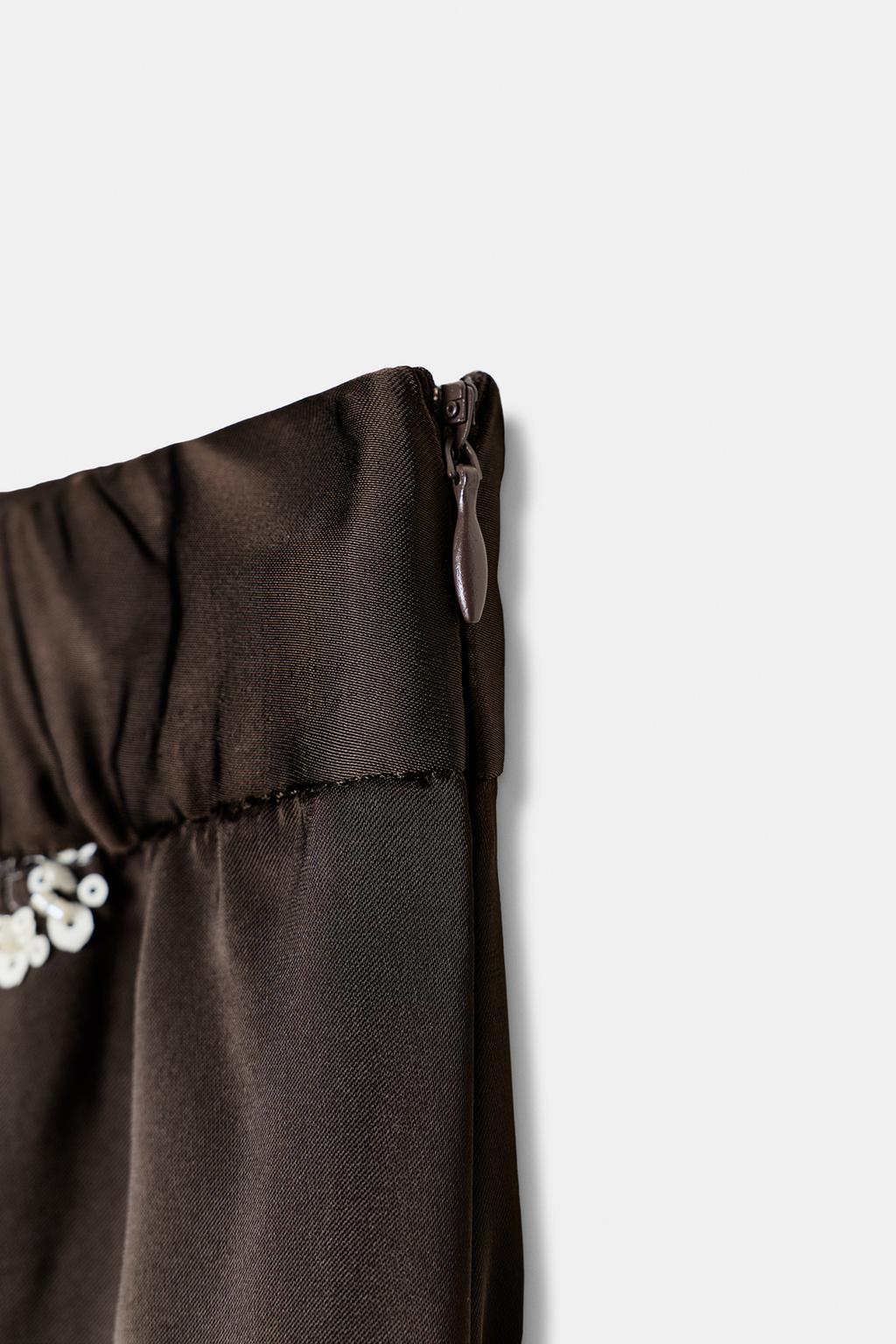 ЮБКА С ВЫШИВКОЙ И ПАЙЕТКАМИ ZW COLLECTION LIMITED EDITION