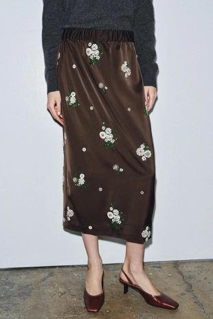 Юбка с вышивкой и пайетками ZW COLLECTION LIMITED EDITION- Заказать в России