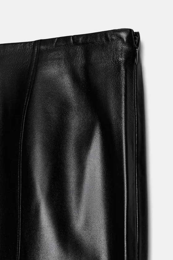 ЮБКА ИЗ 100% КОЖИ — коллекция Zara «ZW» 