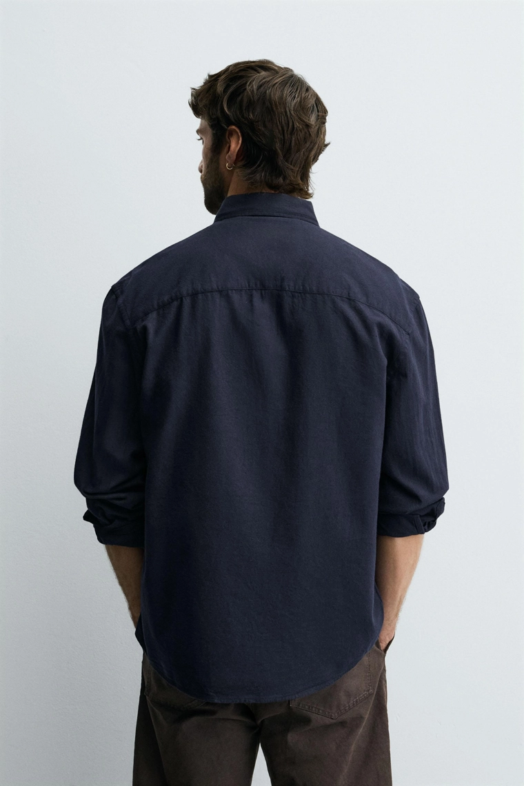 Рубашка в клетку с начесом