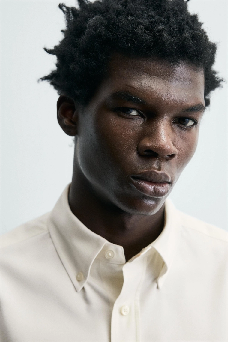 Рубашка limited edition regular fit из текстурированной ткани