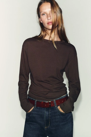 Футболка с длинными рукавами