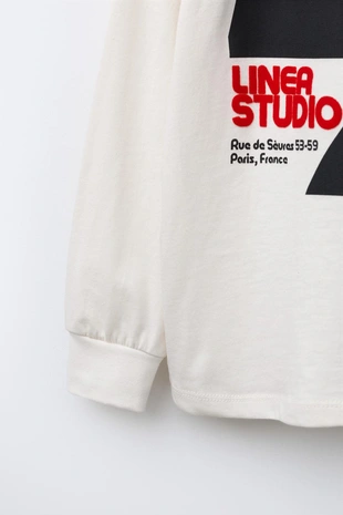 Футболка с рельефным принтом- Заказать в России