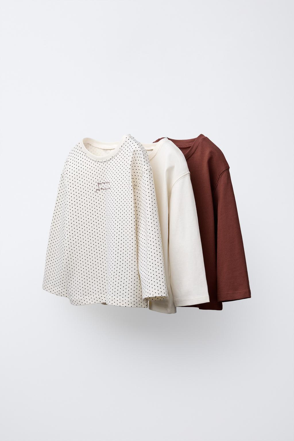 НАБОР ИЗ ТРЕХ ФУТБОЛОК С ПРИНТОМ