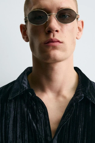 Плиссированная вельветовая куртка-рубашка- Заказать в России