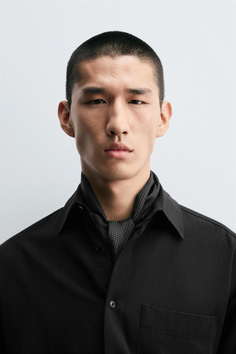 Платок в горошек из 100% шелка