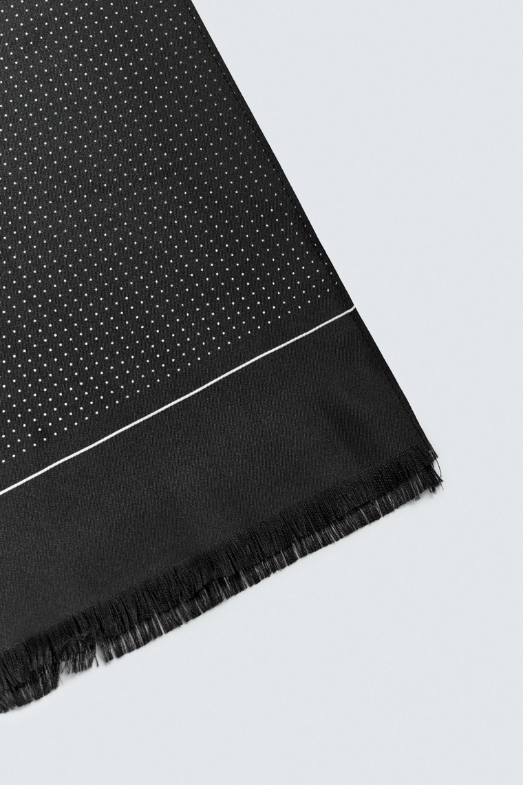 Платок в горошек из 100% шелка