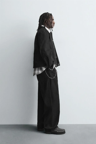 Куртка свободного кроя с навесными петлями- Заказать в России