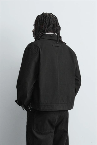 Куртка свободного кроя с навесными петлями- Заказать в России