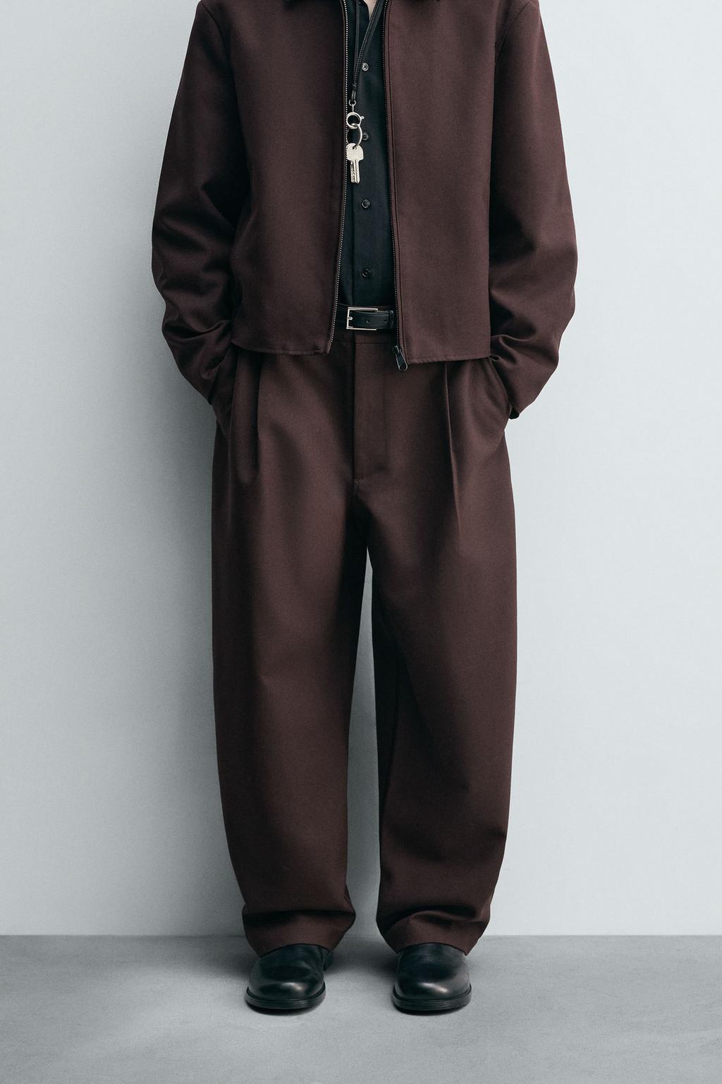 БРЮКИ BALLOON FIT С ЗАЩИПАМИ