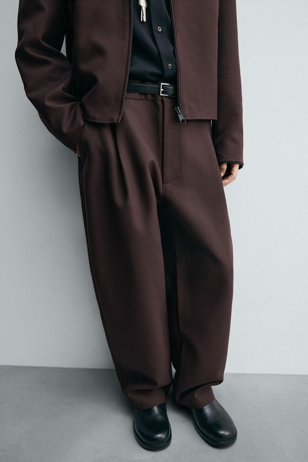 БРЮКИ BALLOON FIT С ЗАЩИПАМИ