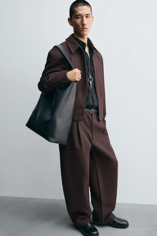 Брюки BALLOON FIT с защипами- Заказать в России